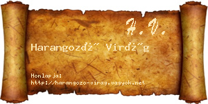 Harangozó Virág névjegykártya